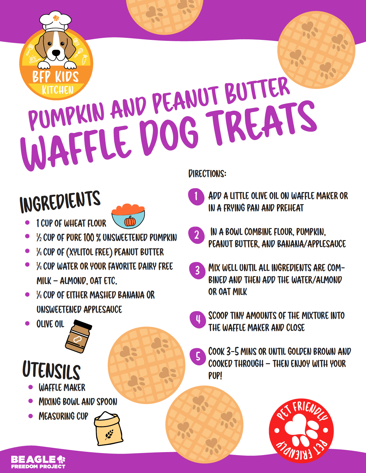 Kids Kitchen - Pumpkin PB Waffle