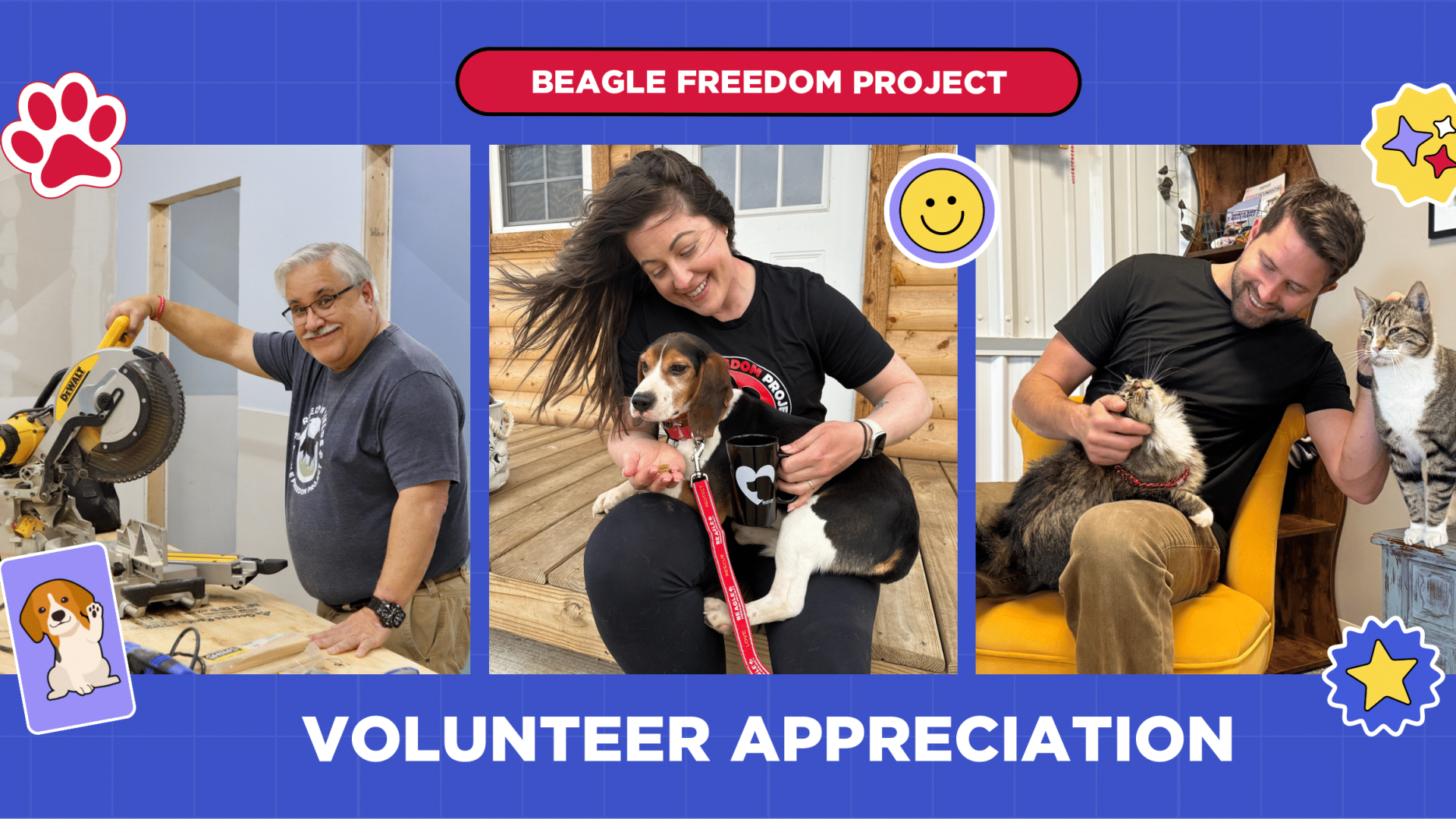 Celebrating the Heart of Beagle Freedom Project: Our Volunteers