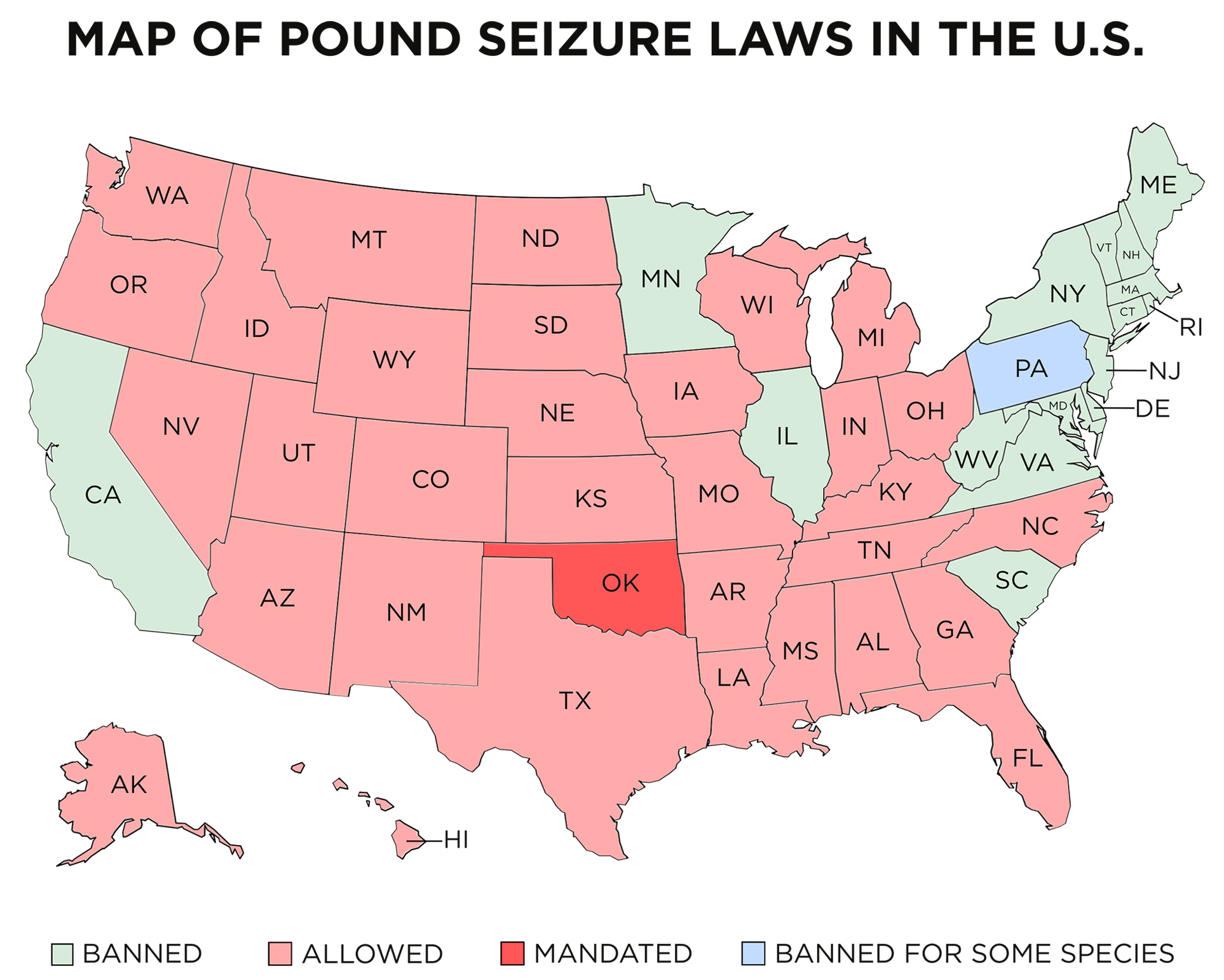Pound Seizure Map