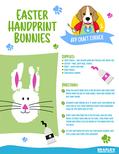 Craft Corner: Handprint Bunnies